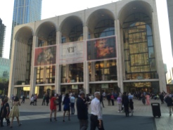 The exterior of the Metropolitan Opera House.